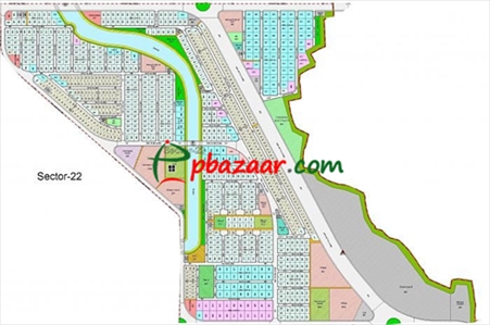 5 katha corner Plot at Rajuk Purbachal New town at Sector#22 | pbazaar.com